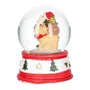 Kula RONIE śnieżna z Mikołajem i reniferem S 5x6 cm