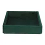 Taca LOVA welurowa zielona 24x18x4 cm