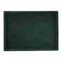 Taca LOVA welurowa zielona 24x18x4 cm