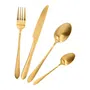 Zestaw sztućców ABELE matowe złote 16 szt.