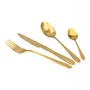Zestaw sztućców ABELE matowe złote 16 szt.