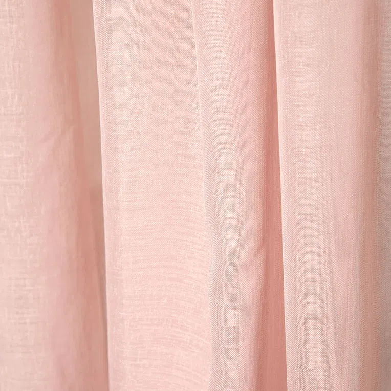 Firanka ADI z pomponikami różowa 140x250 cm