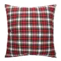Poszewka NILSA w kratę czerwona 45x45 cm