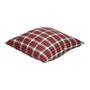 Poszewka NILSA w kratę czerwona 45x45 cm