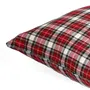 Poszewka NILSA w kratę czerwona 45x45 cm