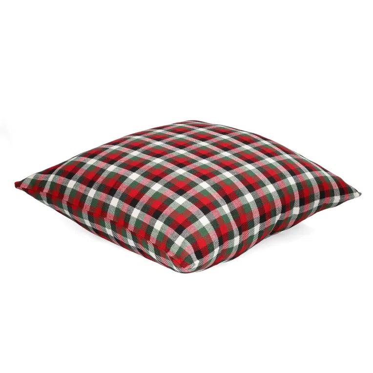 Poszewka PAIMO w kratę czerwona 45x45 cm