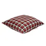Poszewka PAIMO w kratę czerwona 45x45 cm