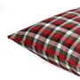 Poszewka PAIMO w kratę czerwona 45x45 cm