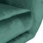 Fotel BARI welurowy zielony 69x79x75 cm
