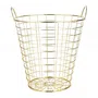 Kosz VOSS metalowy złoty 31,5x35,5 cm