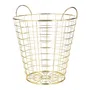 Kosz VOSS metalowy złoty 31,5x35,5 cm
