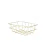 Kosz VOSS metalowy złoty 25,5x18,5x9 cm