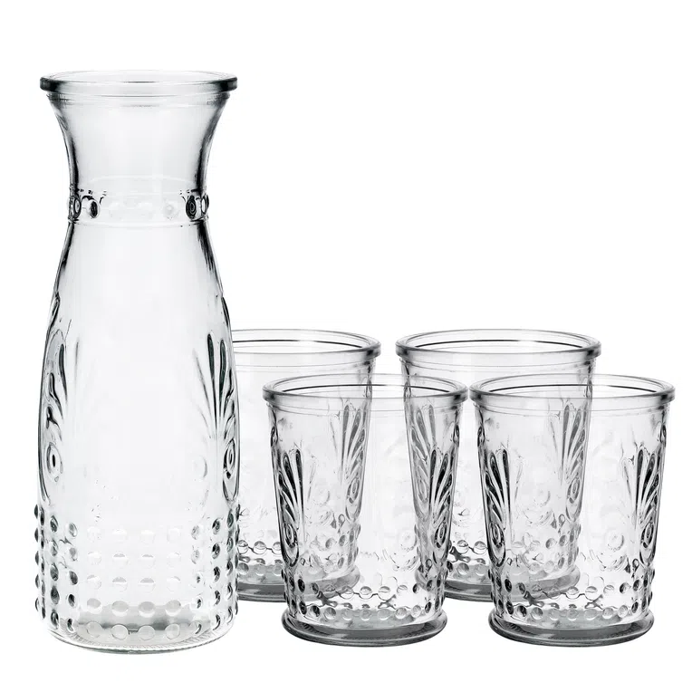 Karafka LORENS 2 ze szklankami 5 szt.