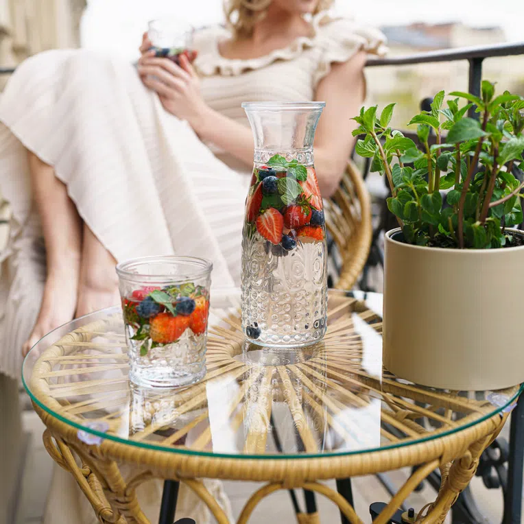 Karafka LORENS 2 ze szklankami 5 szt.