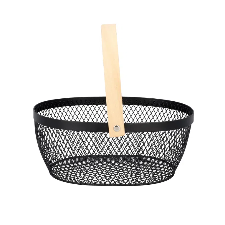Koszyk FORRES czarny 23x21 cm