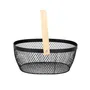 Koszyk FORRES czarny 23x21 cm