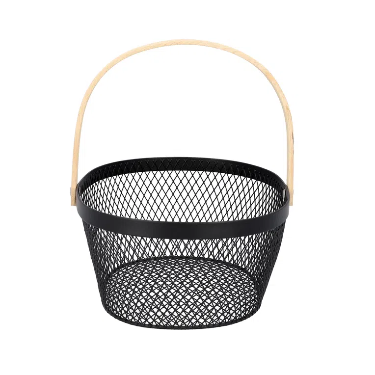Koszyk FORRES czarny 23x21 cm
