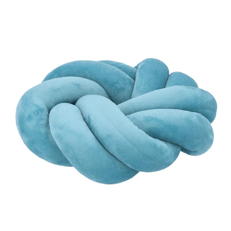 Poduszka OJEDA węzeł turkusowa 30 cm