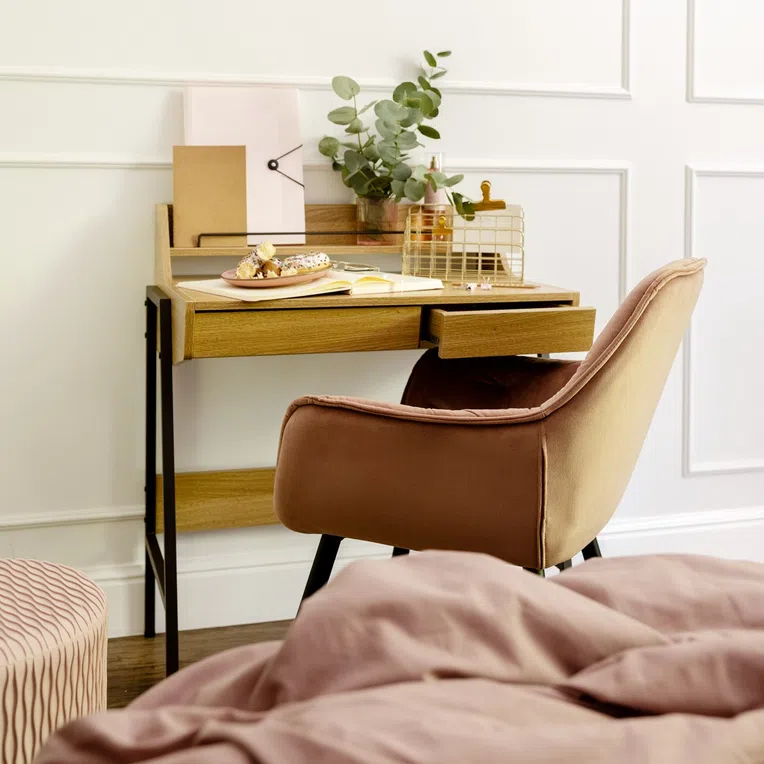 Pościel VELISE bawełniana brudny róż 160x200 cm