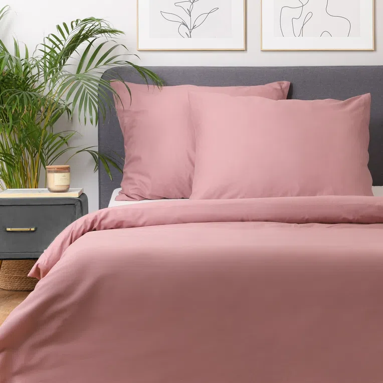 Pościel VELISE bawełniana brudny róż 220x200 cm