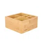 Organizer VATI bambusowy naturalny 15x15 cm