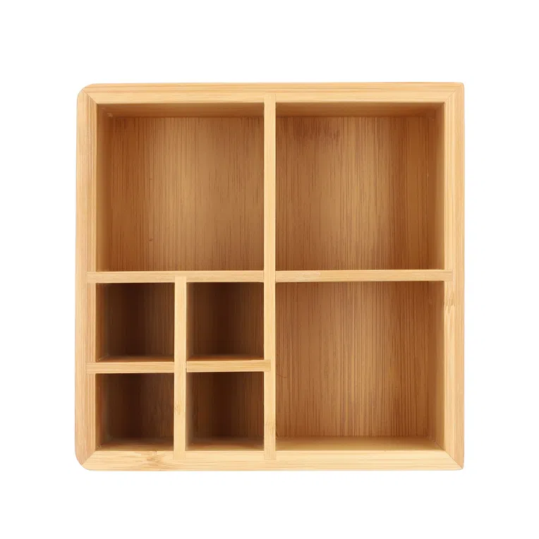 Organizer VATI bambusowy naturalny 15x15 cm