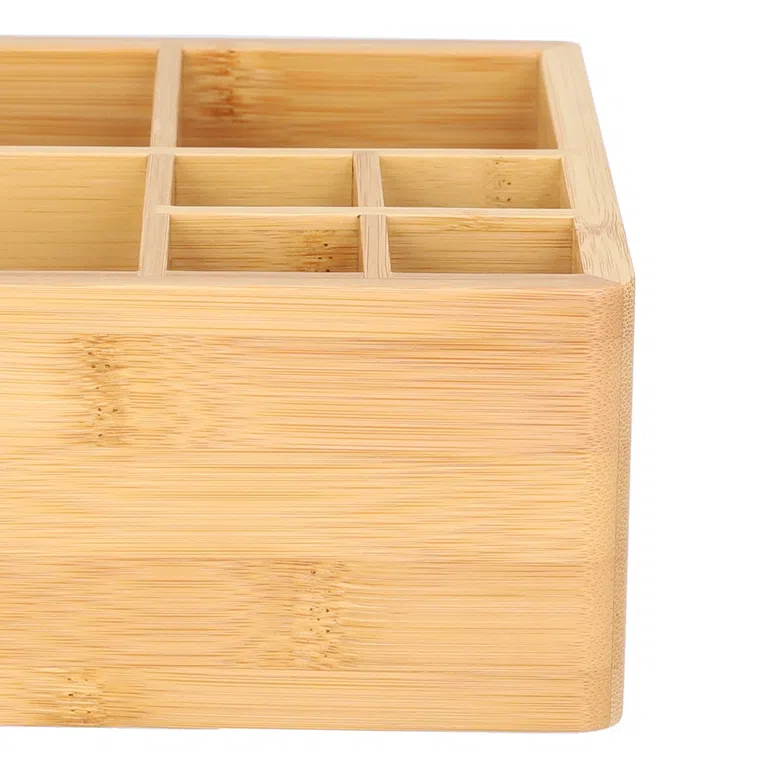 Organizer VATI bambusowy naturalny 15x15 cm
