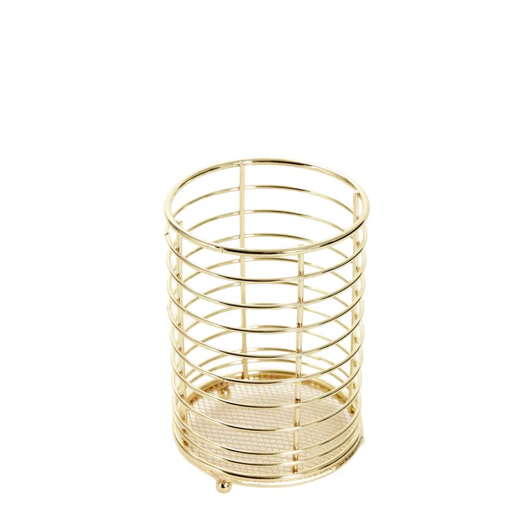 Ociekacz DUNCAN na sztućce złoty 11x15 cm