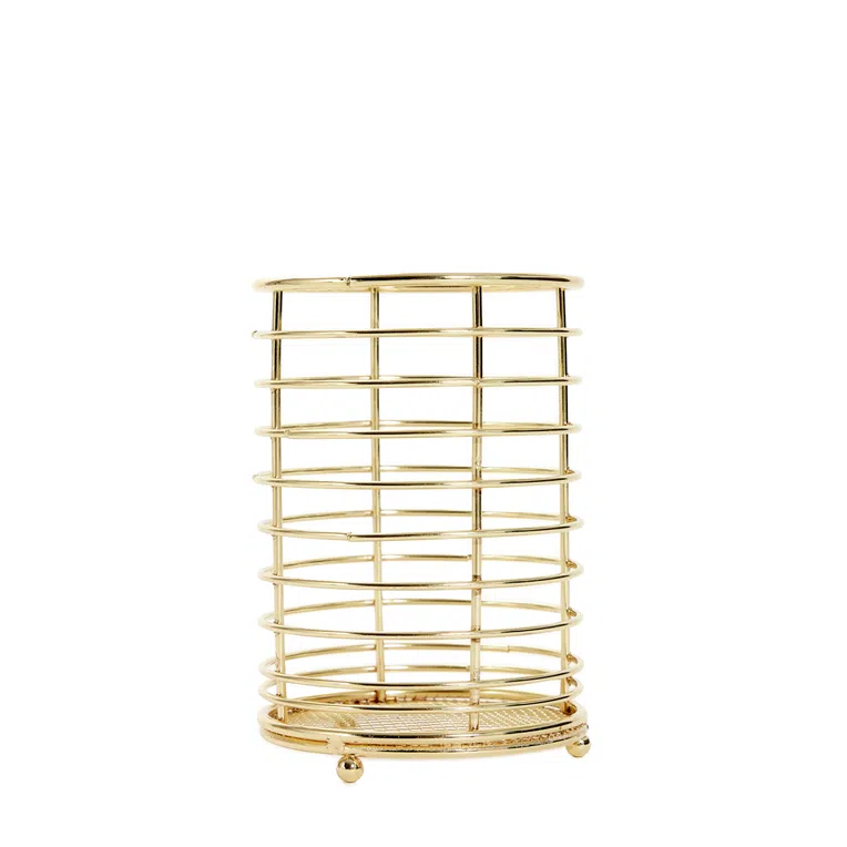 Ociekacz DUNCAN na sztućce złoty 11x15 cm