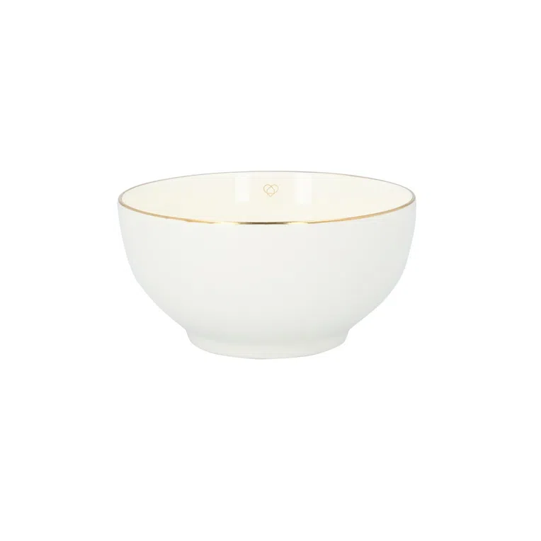 Miska AURO ze złotą obwódką 14 cm