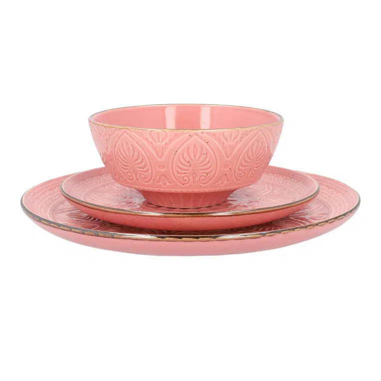 Talerz INDIE deserowy różowy 21 cm