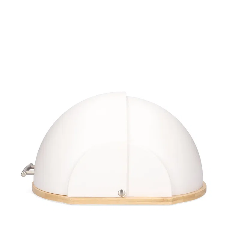 Chlebak DARVIN okrągły biały 37x26x22 cm