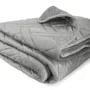 Narzuta TUALA z przeszyciami szara 200x220 cm