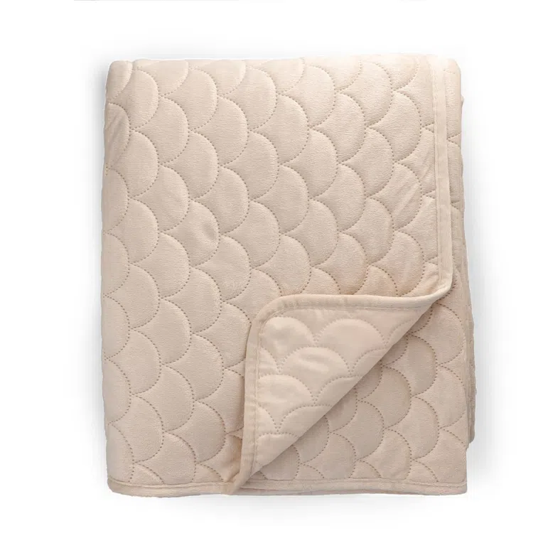 Narzuta RIVA w półkola beżowa 200x220 cm