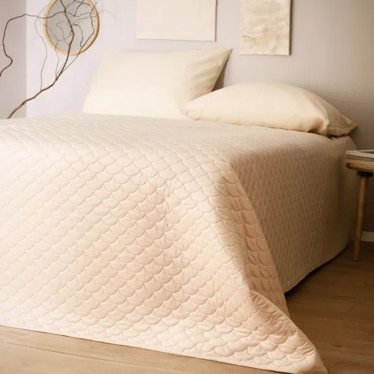 Narzuta RIVA w półkola beżowa 200x220 cm