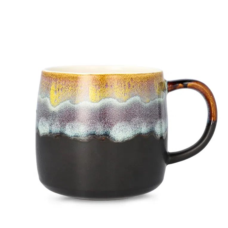 Kubek ALBY czarno-musztardowy 0,55 l