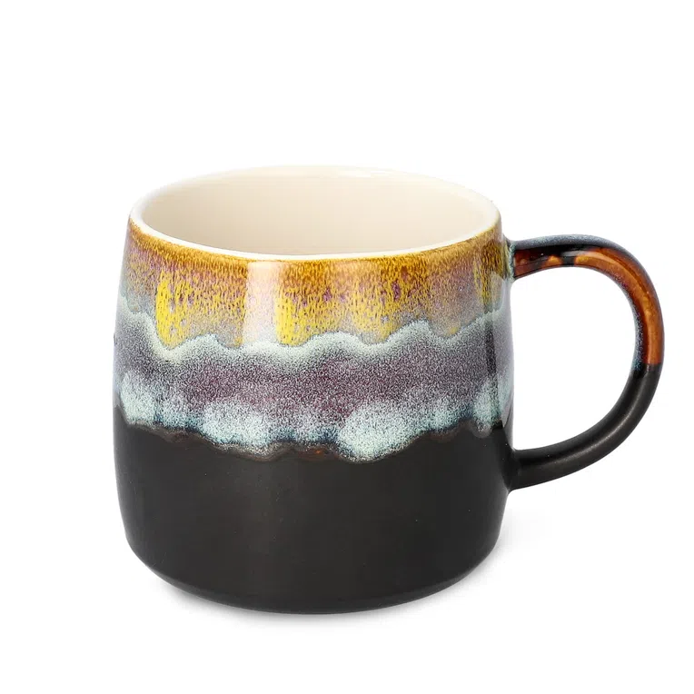 Kubek ALBY czarno-musztardowy 0,55 l