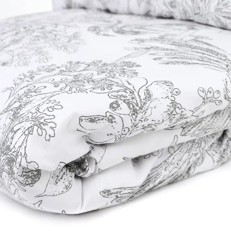 Pościel MORALES bawełniana biała 160x200 cm