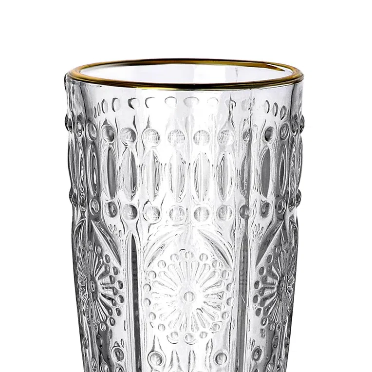 Kieliszek BARREL do szampana ze złotą krawędzią 0,15l