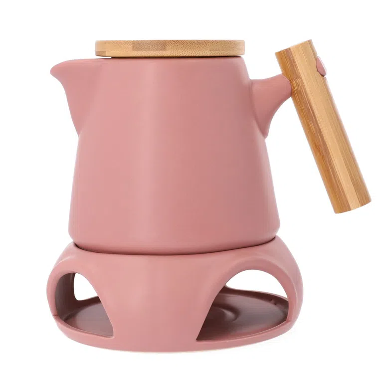 Podgrzewacz LARRA ceramiczny różowy 16x6 cm