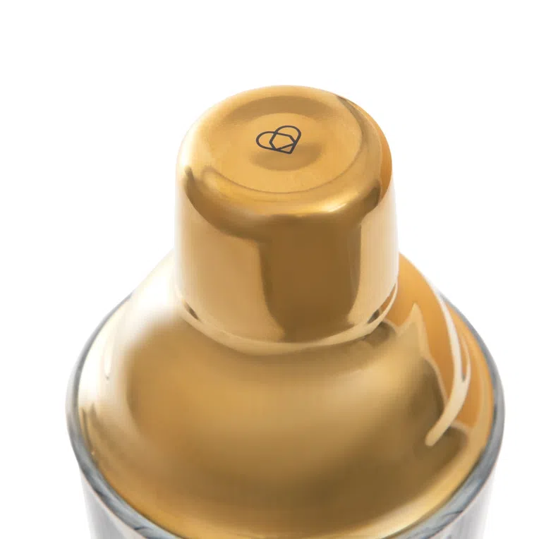 Shaker ALCOLE ze złotym wieczkiem 0,4 l