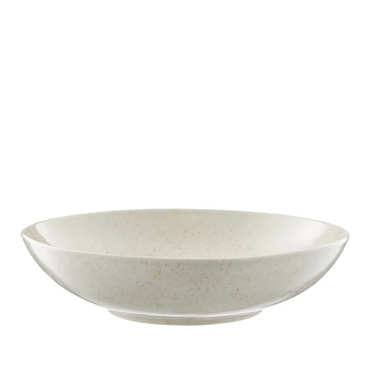 Salaterka/talerz do zupy ORGANIC beżowa fi 22 cm