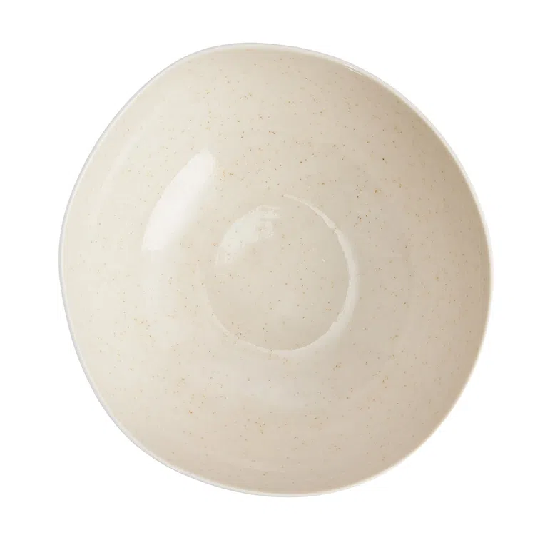 Salaterka/talerz do zupy ORGANIC beżowa fi 22 cm