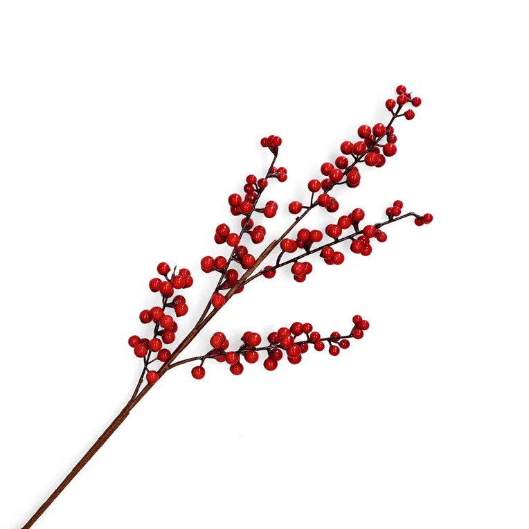 Gałązka REETA czerwona 75 cm