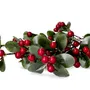 Gałązka REETA czerwona z listkami 100 cm