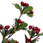 Gałązka REETA czerwona z listkami 100 cm