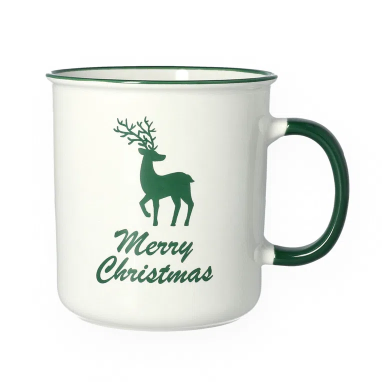 Kubek KIANA z zielonym rantem 0,58 l