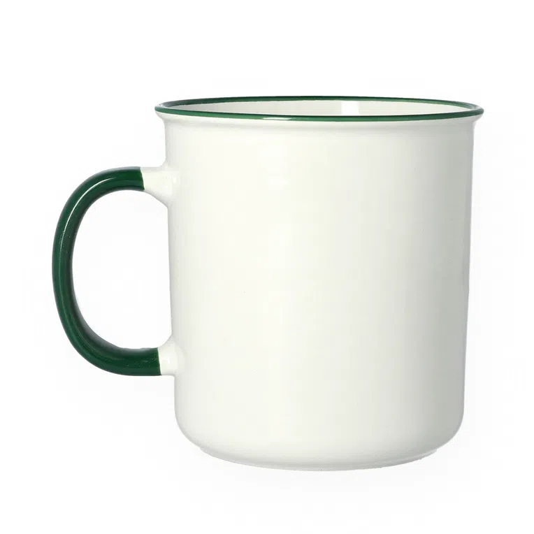 Kubek KIANA z zielonym rantem 0,58 l