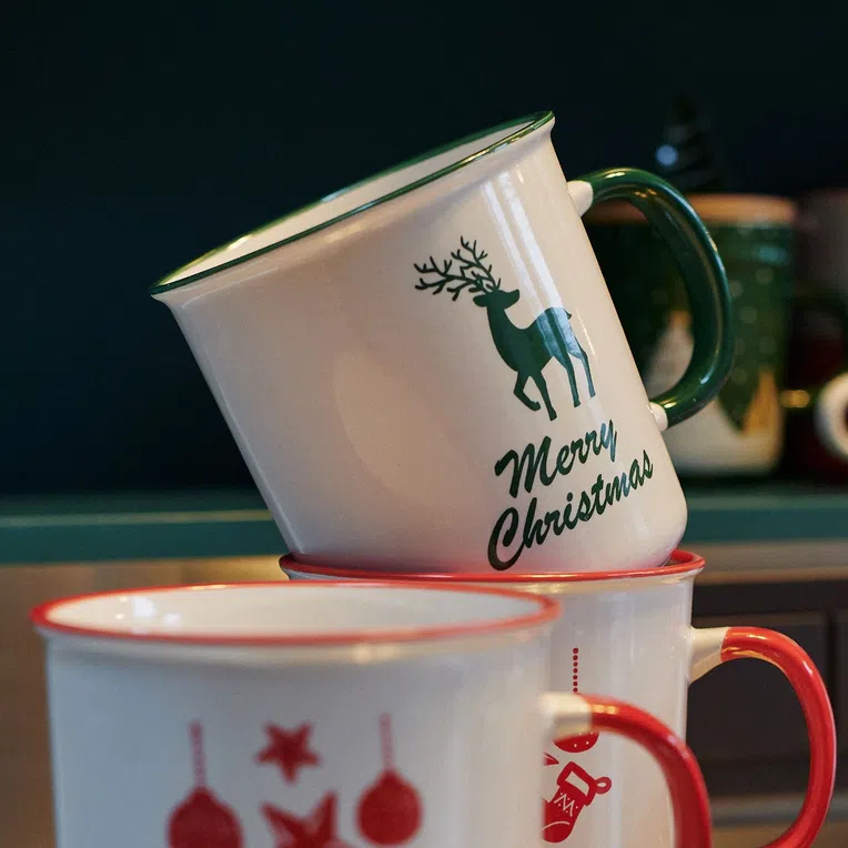 Kubek KIANA z zielonym rantem 0,58 l