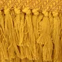 Pled MORRIS z frędzlami musztardowy 130x170 cm